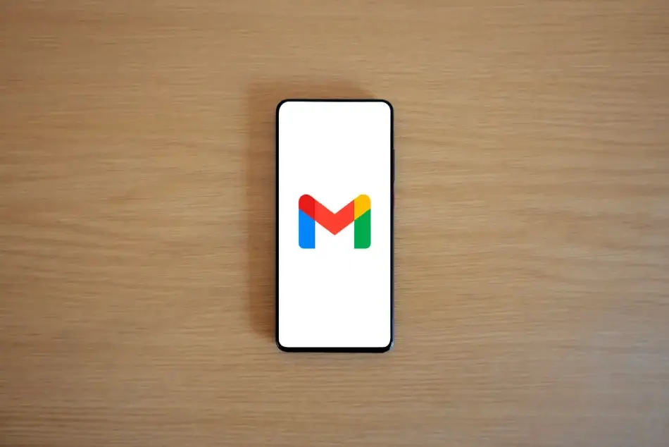 Reading a newsletter on a smartphone